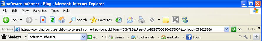 Modezy Toolbar - Screenshot #1