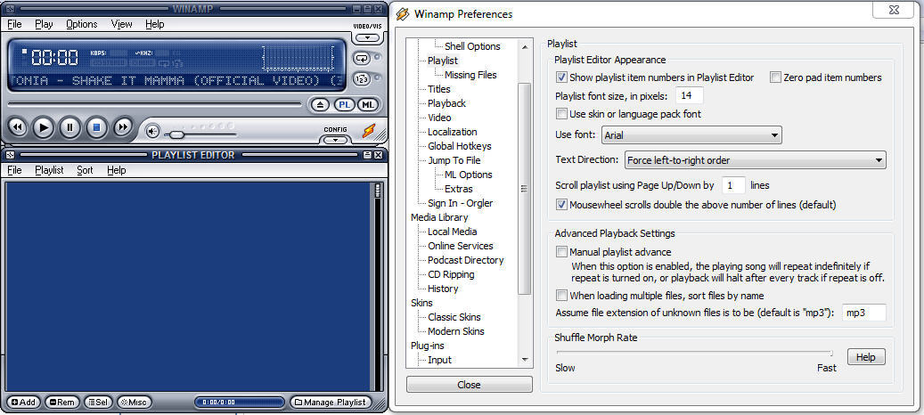 xDark&trade; Winamp - Screenshot #1