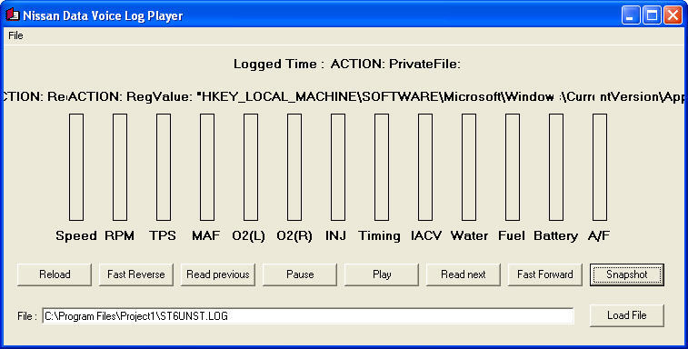 Nissan Data Voice Log Player - Screenshot #1