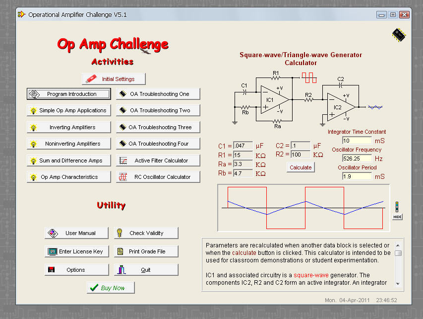 Op Amp Challenge - Screenshot #1