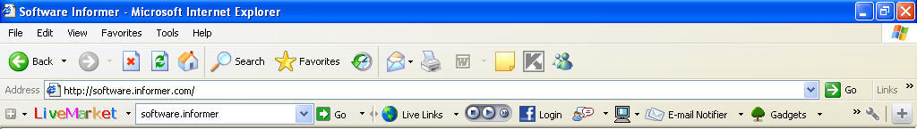 Live Stock Market Toolbar - Screenshot #1