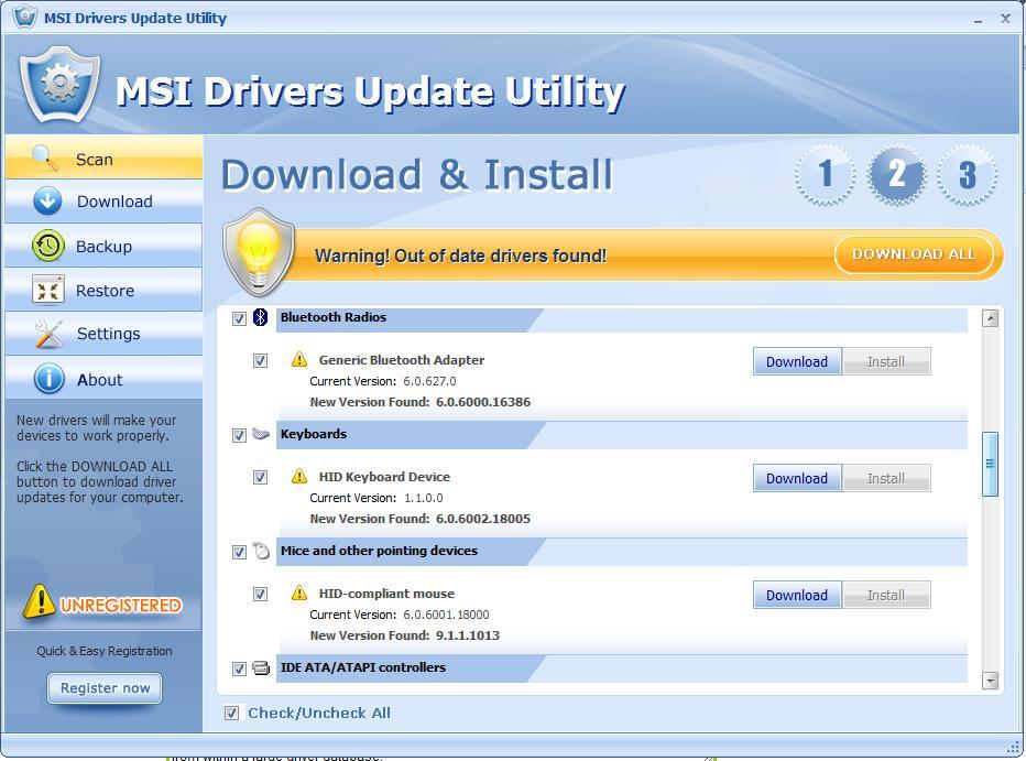 Msi driver software setup зависает