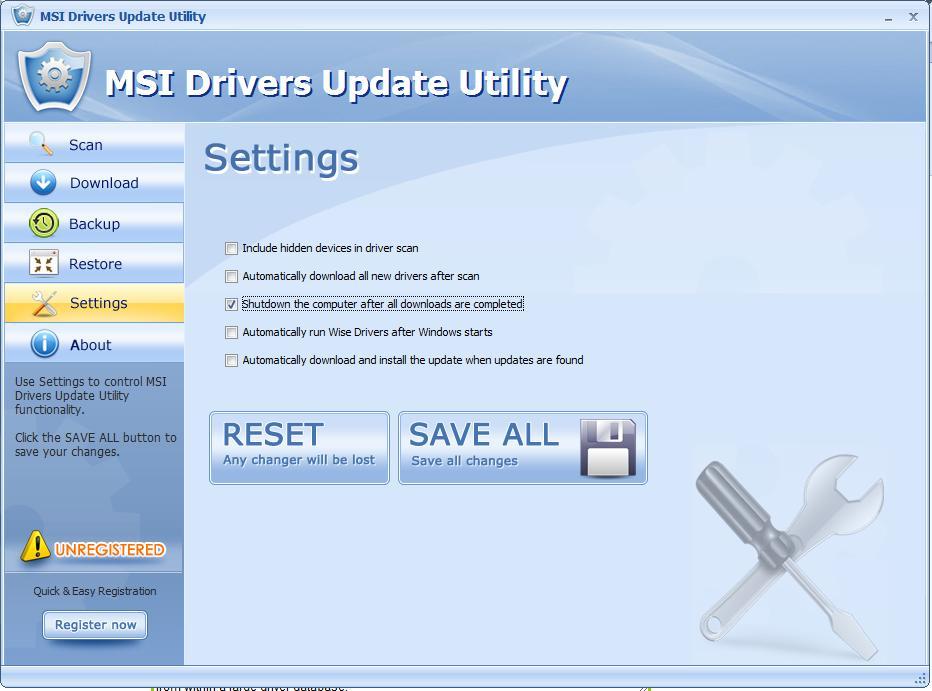 msi windows 7 smart tool download