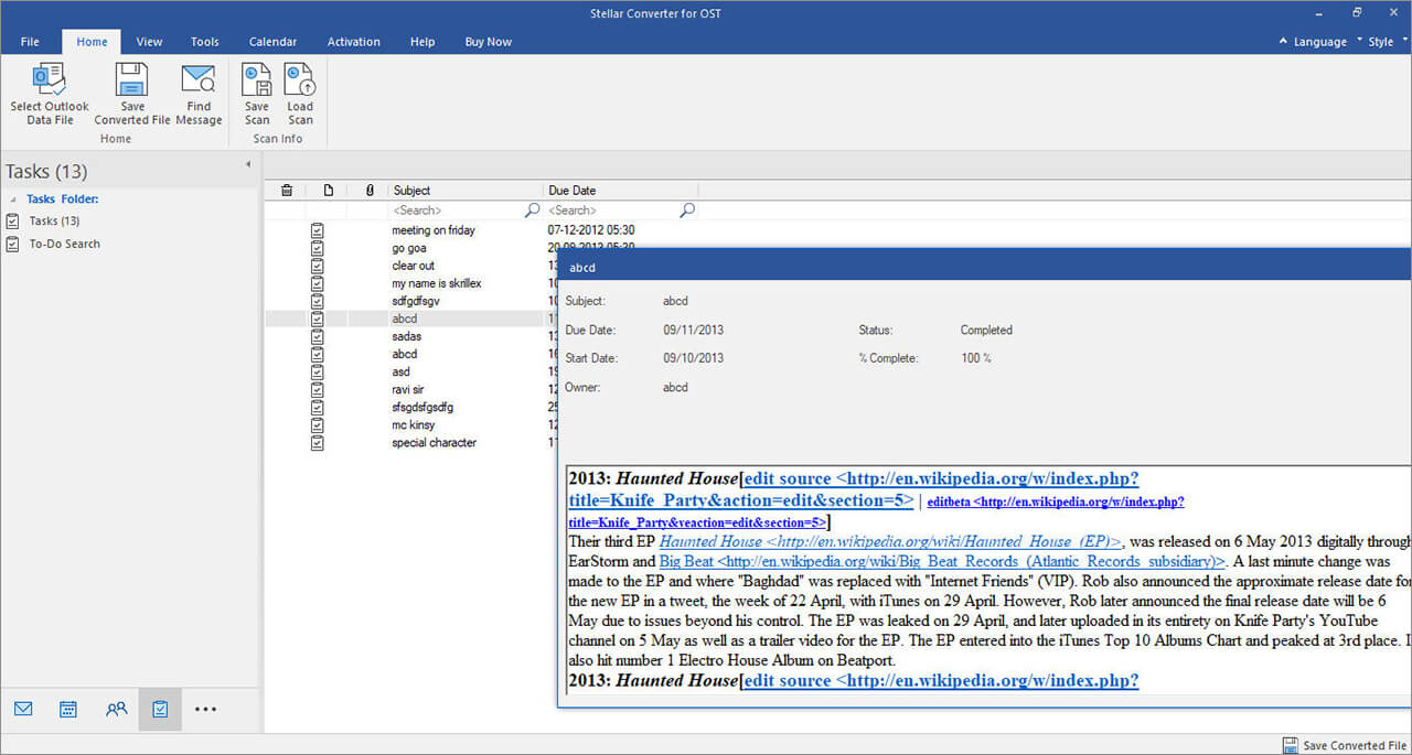 Stellar OST to PST Converter - Screenshot #3