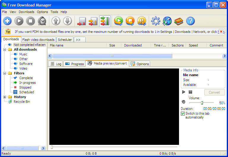 Free Download Manager Video Conversion plugin - Screenshot #1