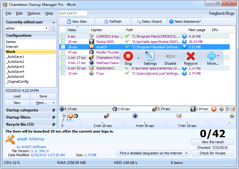 Chameleon Startup Manager Lite download for free - SoftDeluxe