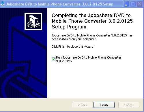 Joboshare DVD to Mobile Phone Converter - Screenshot #4