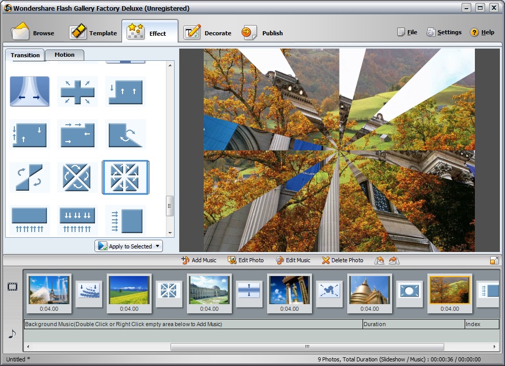 Wondershare Flash Gallery Factory Deluxe - Screenshot #6