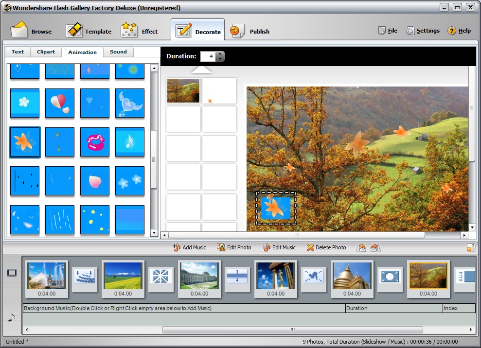 Wondershare Flash Gallery Factory Deluxe - Screenshot #5