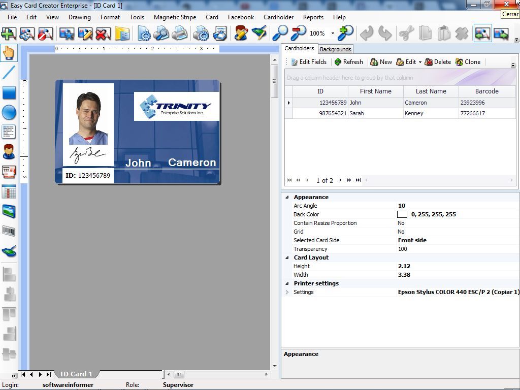 Easy Card Creator Enterprise - Screenshot #3