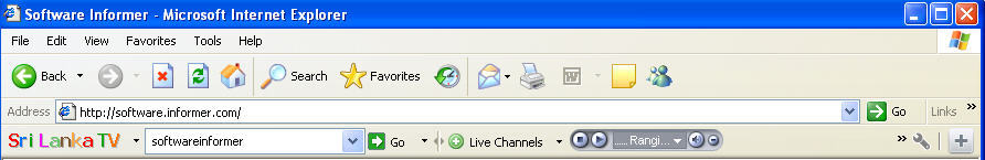 Sri Lanka TV Channels Toolbar - Screenshot #2