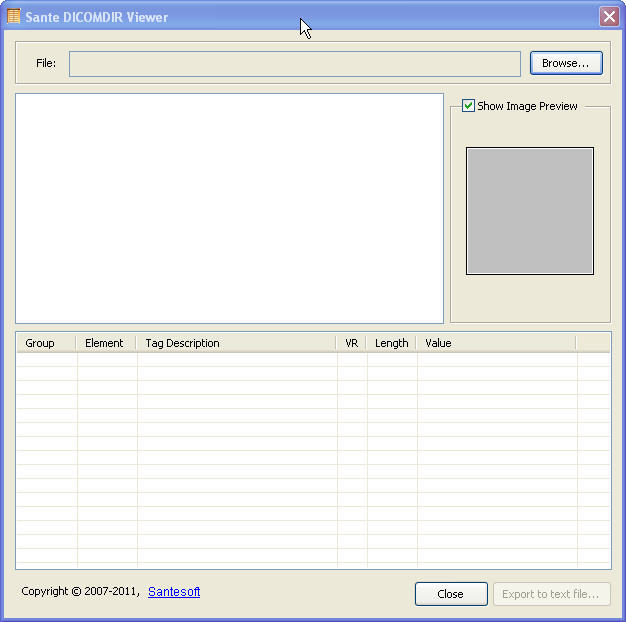 Sante DICOMDIR Viewer - Screenshot #1