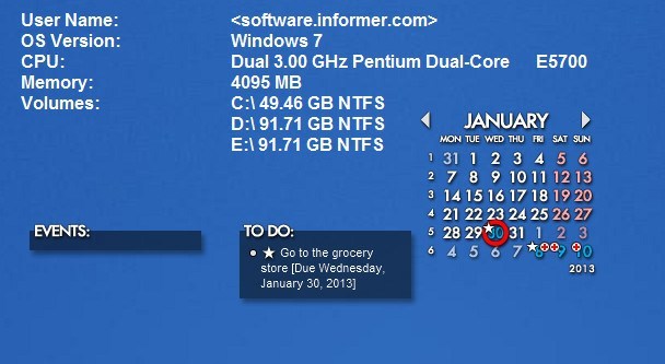 Rainlendar - Screenshot #10