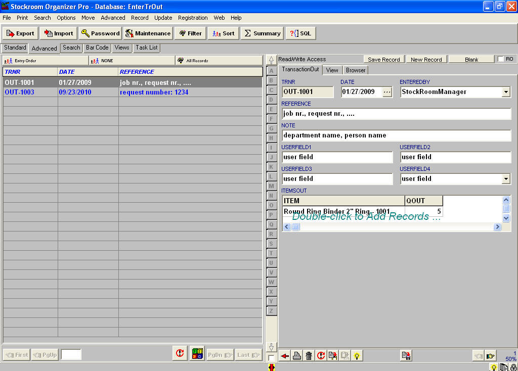 Stockroom Organizer Pro - Screenshot #4