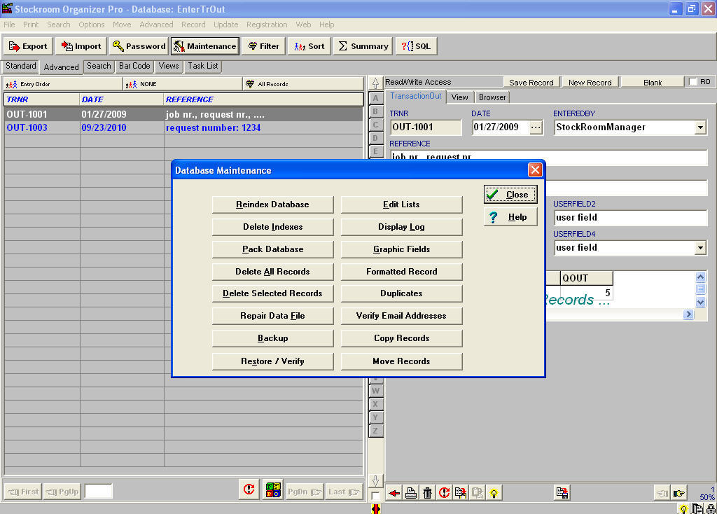 Stockroom Organizer Pro - Screenshot #3