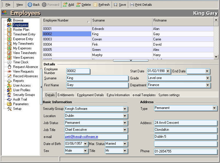employee payroll management system project in java with source code