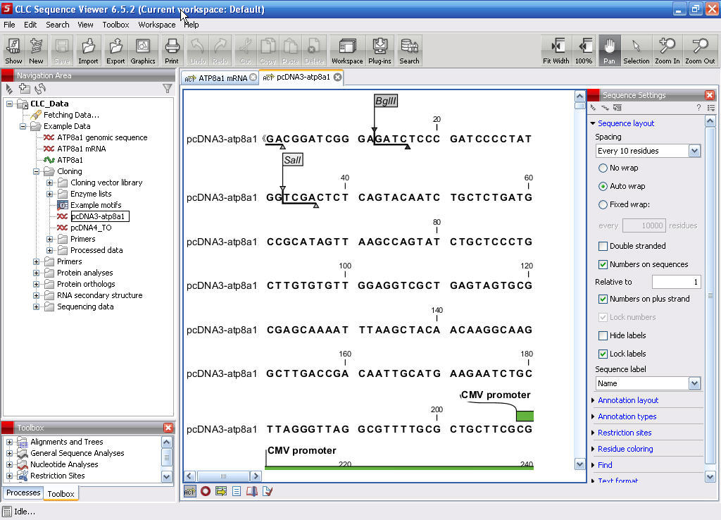 clc sequence viewer 7 phylogram
