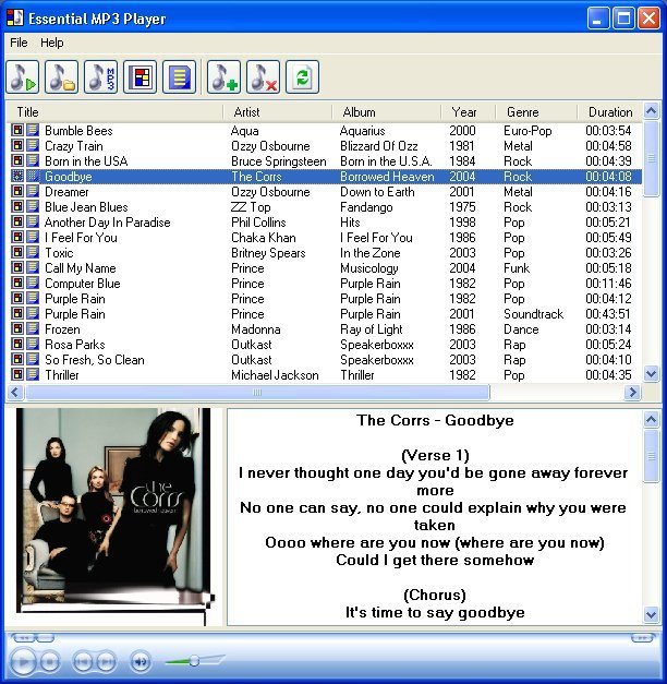 Essential MP3 Player latest version Get best Windows software