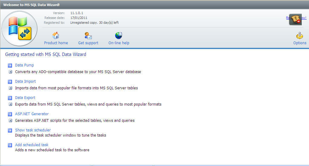 MS SQL Data Wizard latest version - Get best Windows software