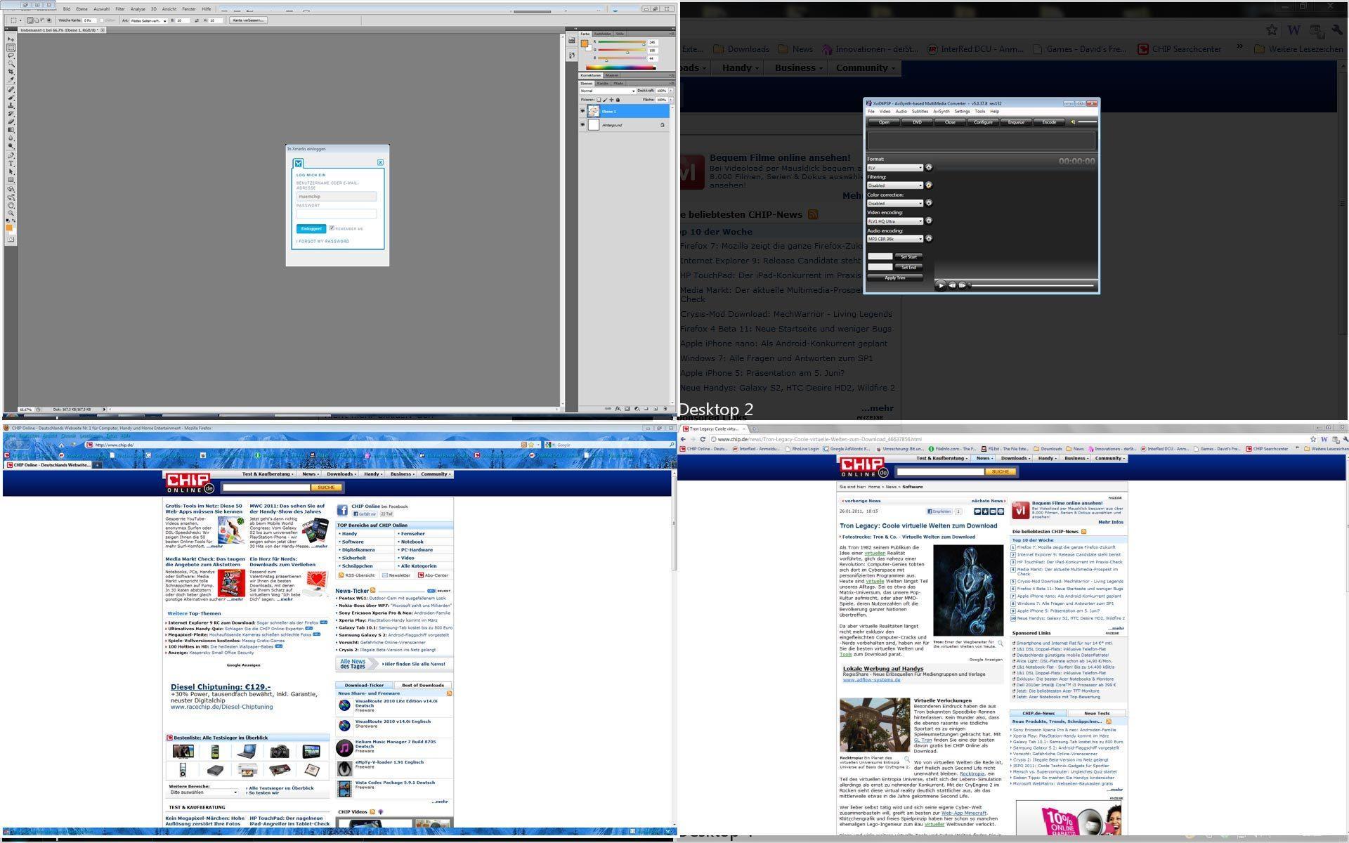 Finestra Virtual Desktops - Screenshot #4