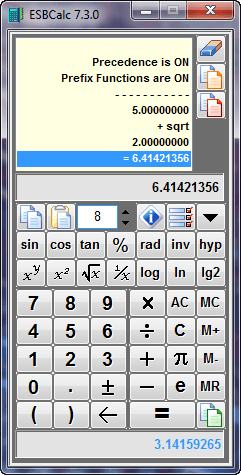 ESBCalc - Screenshot #1