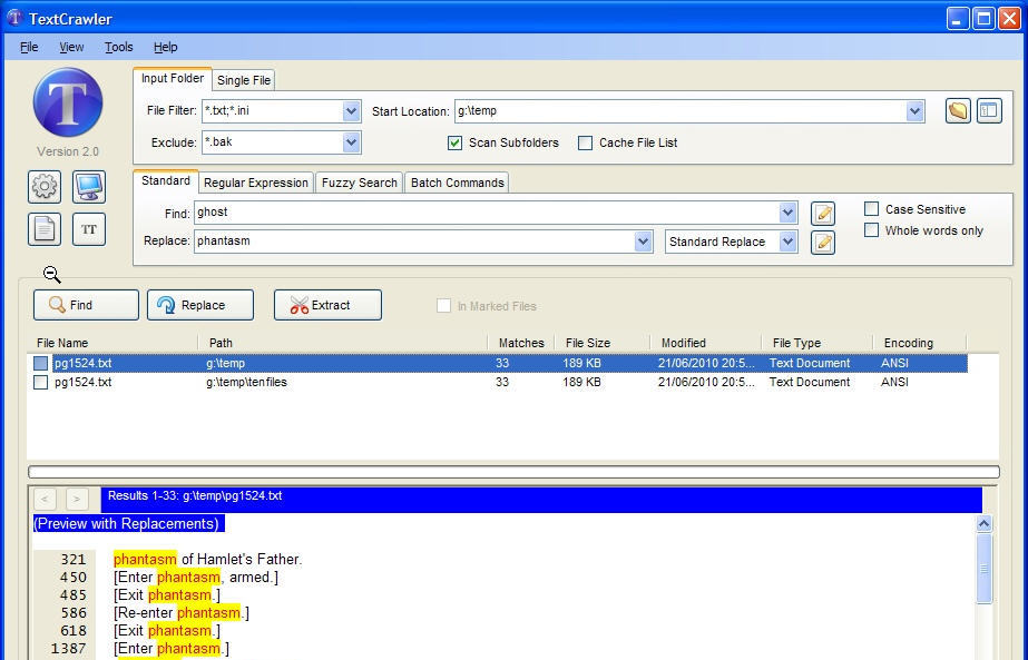 TextCrawler - Screenshot #3