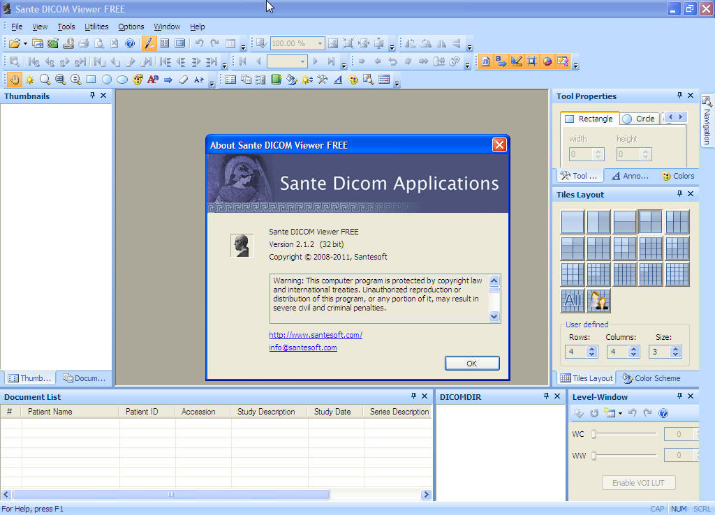 downloading Sante DICOM Editor 8.2.5