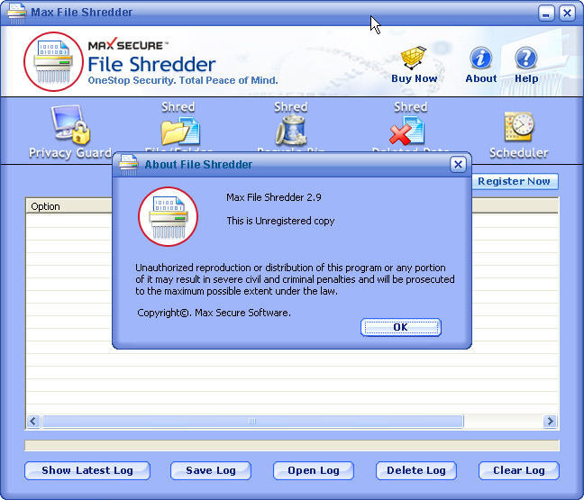Max File Shredder download for free SoftDeluxe