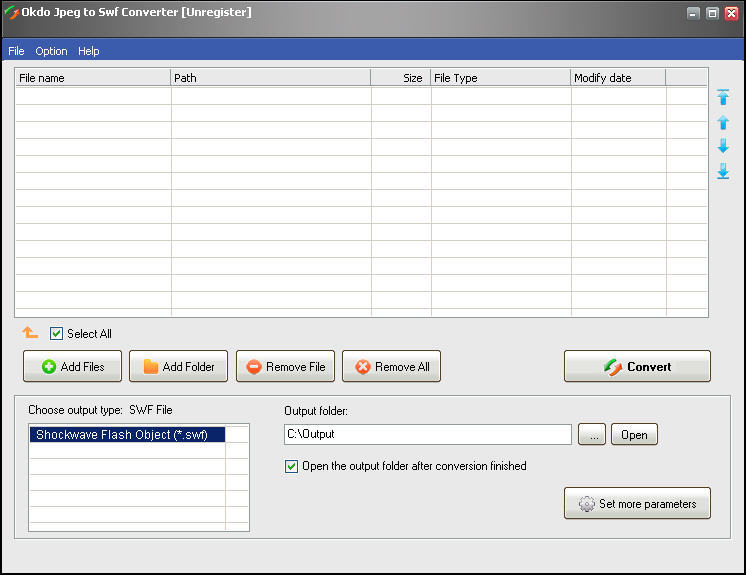 Okdo Jpeg to Swf Converter - Screenshot #7
