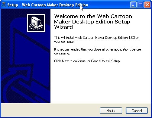 Web Cartoon Maker Desktop Edition - Screenshot #1