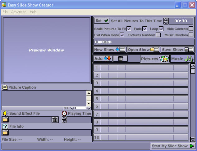 Easy Slide Show Creator - Screenshot #1