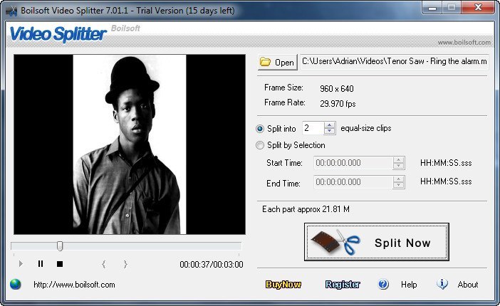 Boilsoft Video Splitter - Screenshot #4