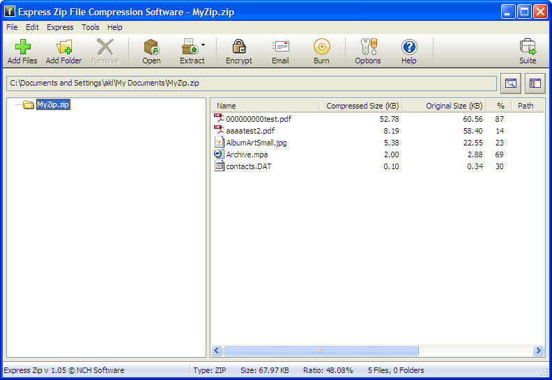 express zip file compressor free download