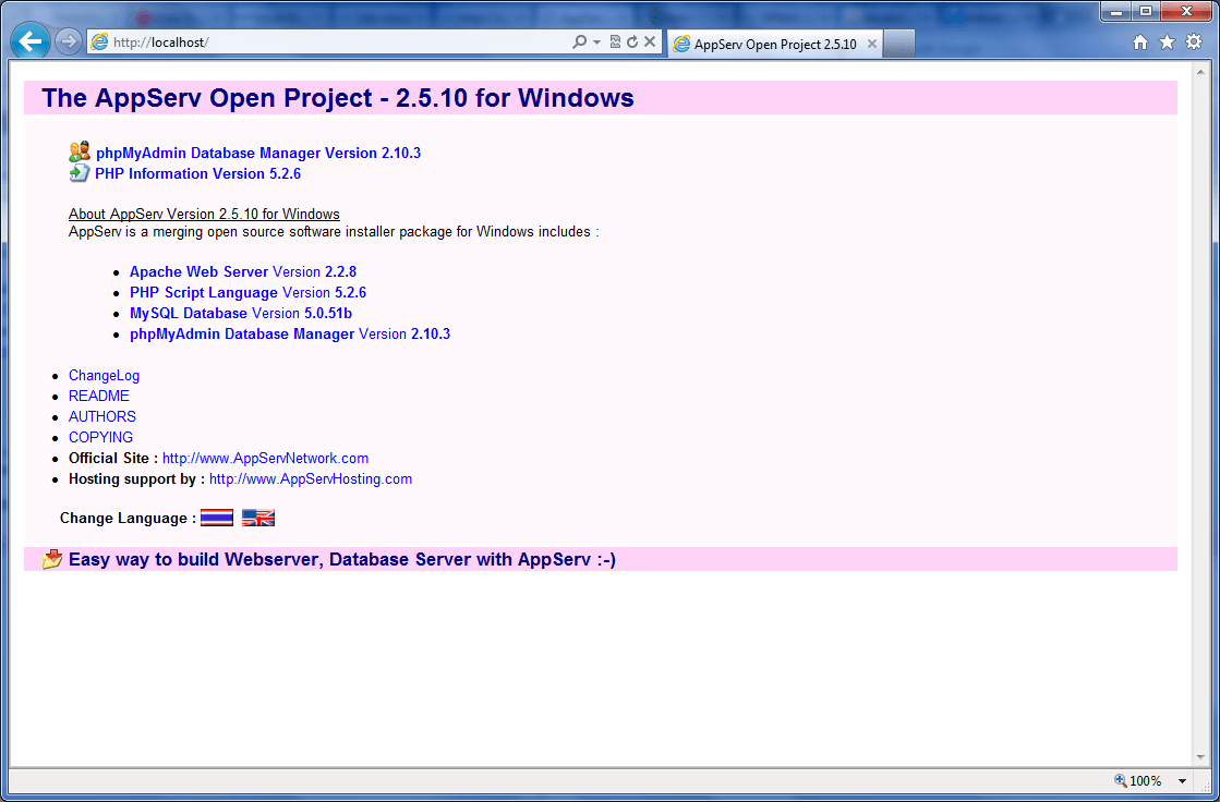 free download appserv for windows 7 32 bit