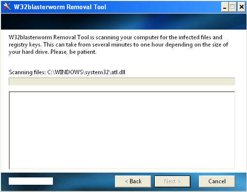 w32 blaster worm removal tool