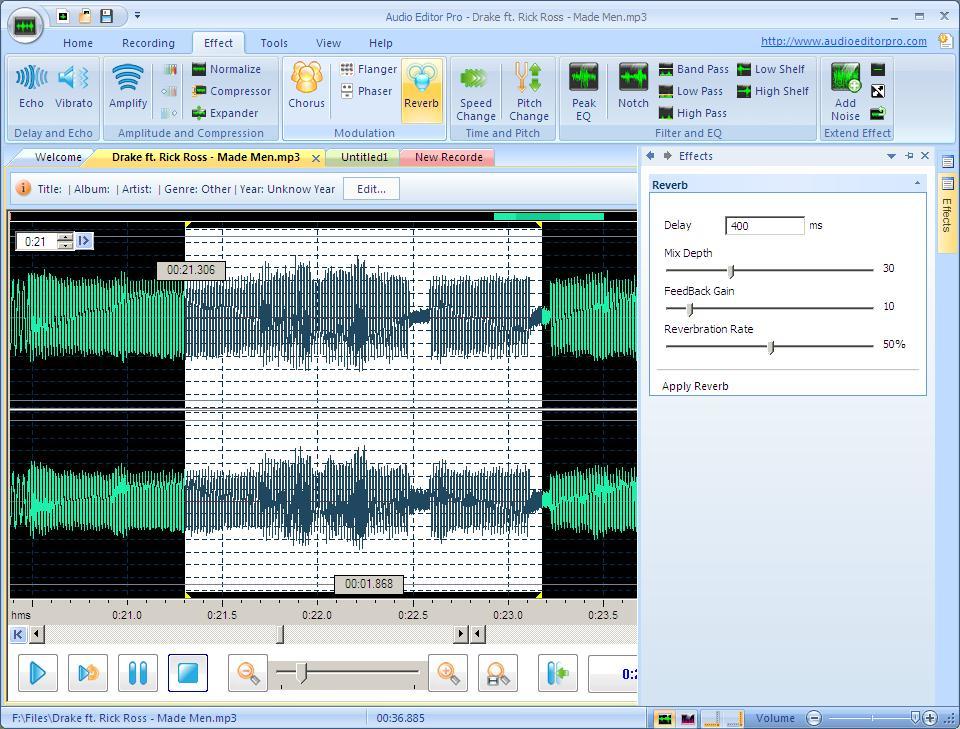 mp3 audio editor pro 7.9.1