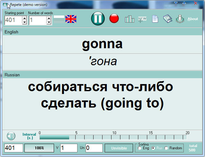 Repete (demo version) - Screenshot #1