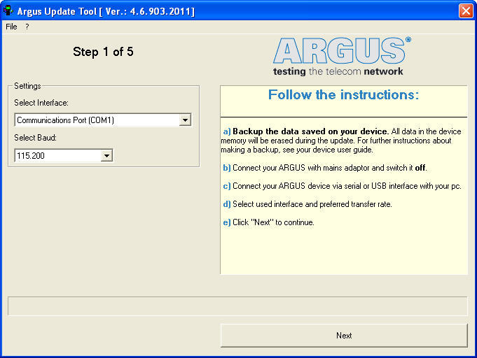 Argus Update-Tool - Screenshot #1