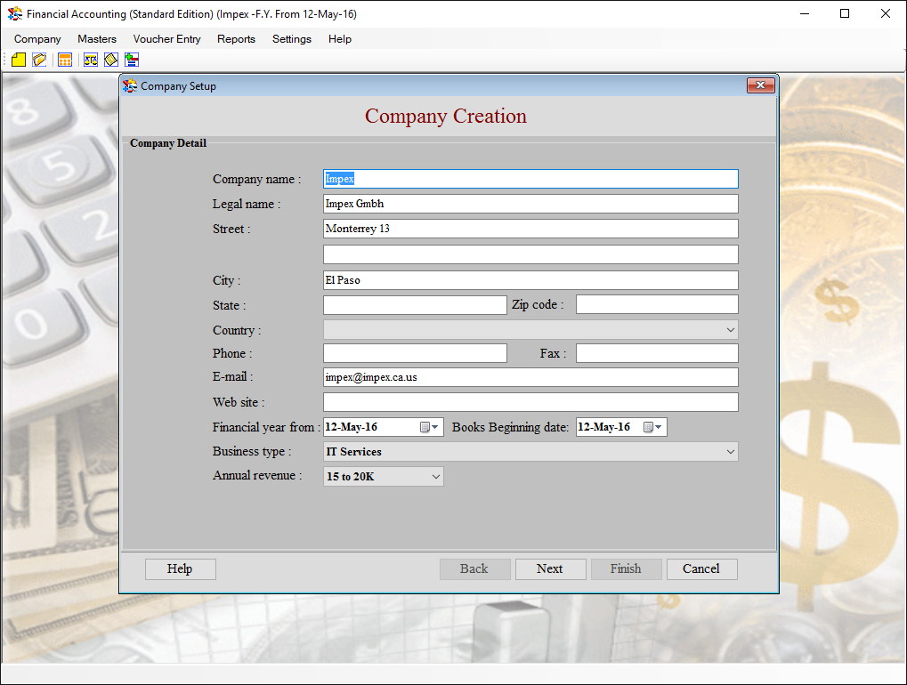 DRPU Financial Accounting - Screenshot #4