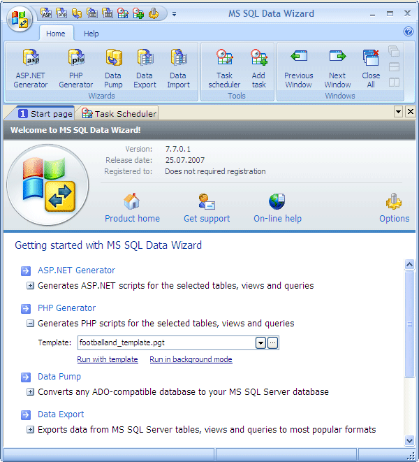 MS SQL Data Wizard latest version - Get best Windows software