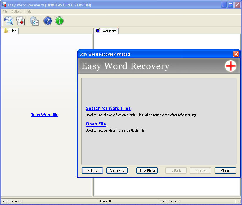 easy word recovery portable
