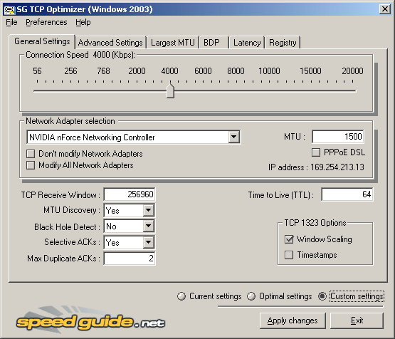 Tcp optimizer как пользоваться windows 10