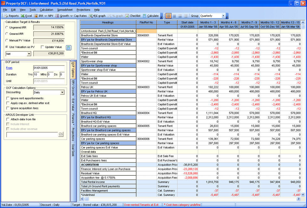 ARGUS Valuation - Capitalisation - Screenshot #2