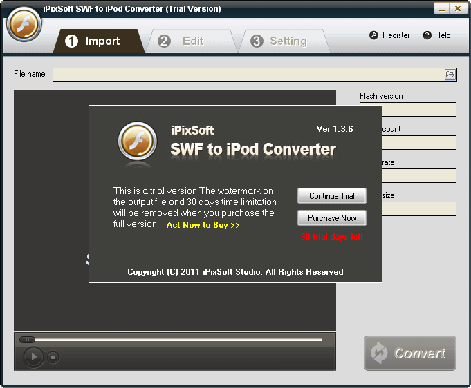 iPixSoft SWF to iPod Converter latest version - Get best Windows software