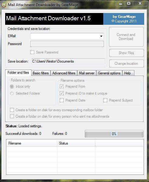 mail attachment downloader chtome