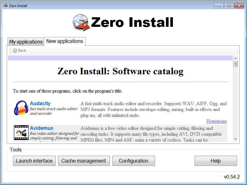 Zero Install 2.25.1 download the last version for iphone