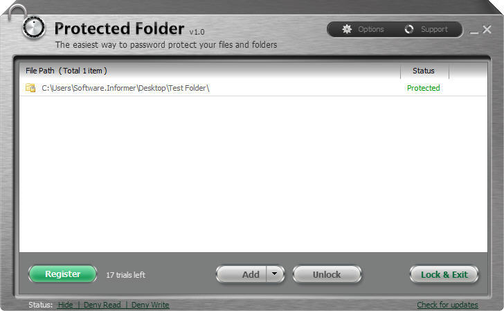 Protected Folder - Screenshot #7
