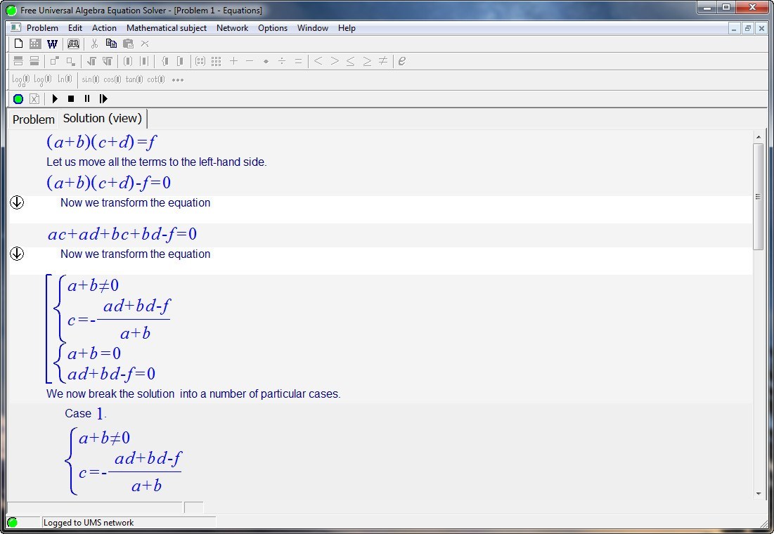 Free Universal Algebra Equation Solver download for free - SoftDeluxe