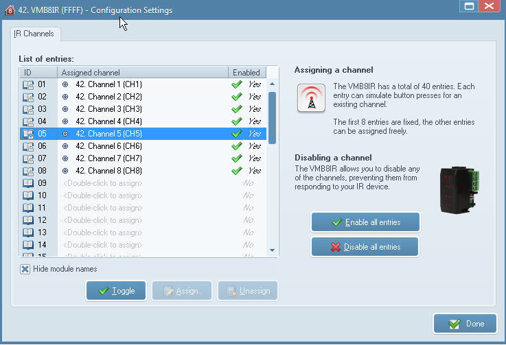 VelbusLink - Screenshot #3