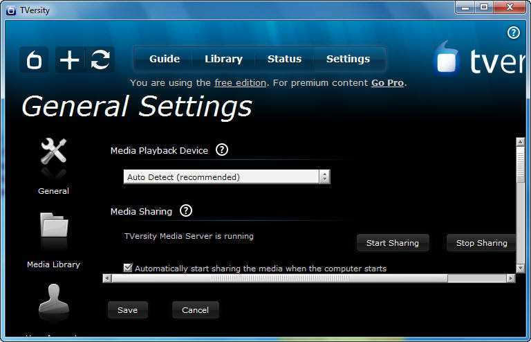 TVersity Media Server - Screenshot #4